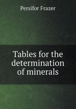 Paperback Tables for the determination of minerals Book