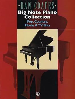 Paperback Dan Coates Big Note Piano Collection: Pop, Country, Movie & TV Hits Book