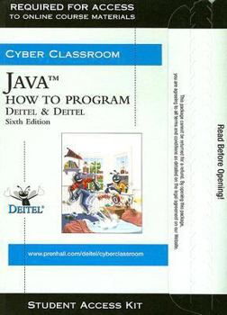 Printed Access Code Java How to Program Student Access Kit Book