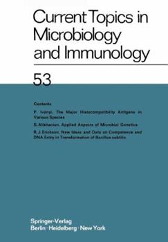 Paperback Current Topics in Microbiology and Immunology: Ergebnisse Der Mikrobiologie Und Immunitätsforschungs Book