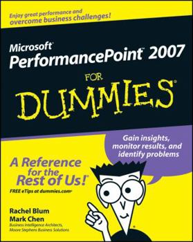 Paperback Microsoft PerformancePoint 2007 for Dummies Book