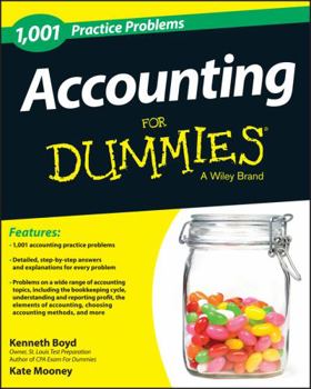 Paperback Accounting: 1,001 Practice Problems for Dummies Book