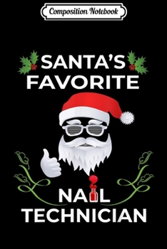 Paperback Composition Notebook: Santa's Favorite Nurse Xmas Light Santa Hat Christmas Gift Journal/Notebook Blank Lined Ruled 6x9 100 Pages Book