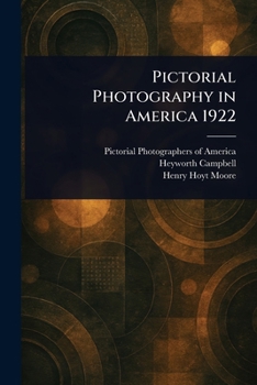 Paperback Pictorial Photography in America 1922 Book