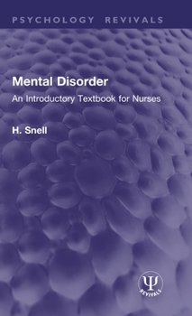 Hardcover Mental Disorder: An Introductory Textbook for Nurses Book