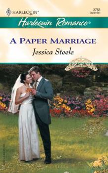 Mass Market Paperback A Paper Marriage High Society Brides Book