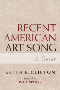 Paperback Recent American Art Song: A Guide Book