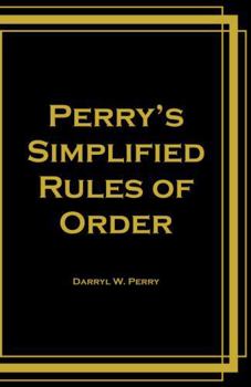 Hardcover Perry's Simplified Rules of Order Book