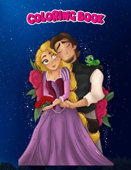Coloring Book: Rapunzel and Flynn, Children Coloring Book, 100 Pages to Color