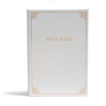Bonded Leather CSB Family Bible, White Bonded Leather Over Board: Holy Bible Book