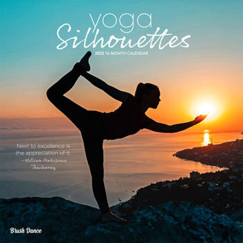 Calendar Yoga Silhouettes 2022 Square Book