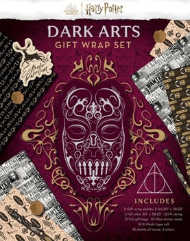 Misc. Harry Potter: Dark Arts Gift Wrap Stationery Set Book