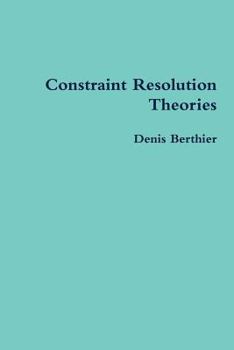 Paperback Constraint Resolution Theories Book