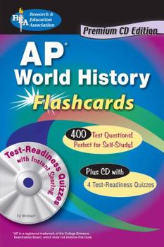 Paperback AP World History Flashcards, Premium Edition [With CDROM] Book
