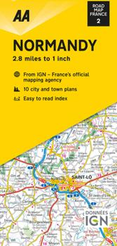 Map Road Map Normandy Book