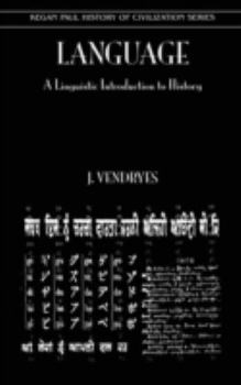 Hardcover Language And Linguistic Introduction To History Book