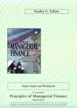 Paperback Principles of Managerial Finance 8e - Study Guide Book