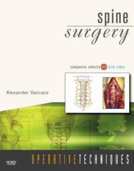 Hardcover Operative Techniques: Spine Surgery: Book, Website and DVD Book