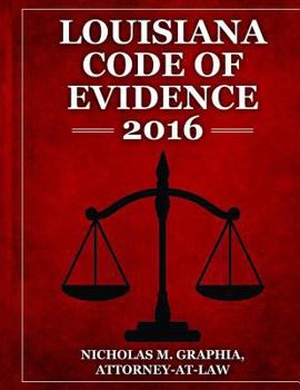 Paperback Louisiana Code of Evidence 2016 Book