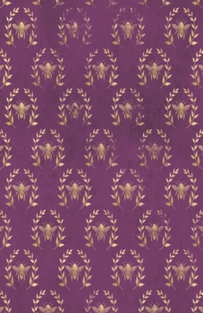 Dot Grid Journal Notebook: Plum Distressed Golden Bee Honeycomb | Bullet Planner Book | Dotted Grid | 5.5 X 8.5" 120 Pg | DIY Weekly Spread | Organizer | Habit Tracker| Gift
