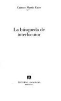 Paperback La Busqueda de Interlocutor [Spanish] Book