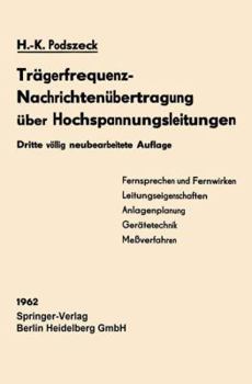 Paperback Trägerfrequenz-Nachrichtenübertragung Über Hochspannungsleitungen [German] Book