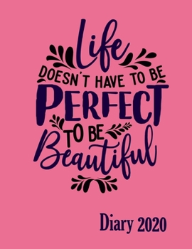 2020 A4 Diary Week to View: Planner & Appointments Notebook | Gorgeous Pink Cover | Monthly at a Glance and Goals Sheets