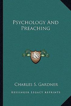 Paperback Psychology And Preaching Book