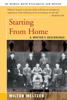Starting From Home: A Writer's Beginnings