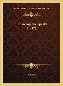 The Aeroplane Speaks