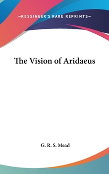 Hardcover The Vision of Aridaeus Book