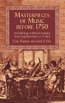 Paperback Masterpieces of Music Before 1750 (Dover Books on Music) Book