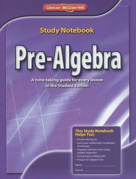 Paperback Pre-Algebra Study Notebook Book