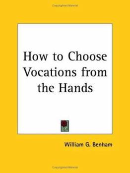 Paperback How to Choose Vocations from the Hands Book
