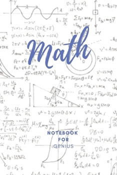 Math  Notebook for Genius: 0.5 inch Grid paper - Square Graph paper / Graph paper Composition Notebook / Journal - Pure Mathematics - Applied ... Students|6 x 9 paper 120 Pages | Blue Color