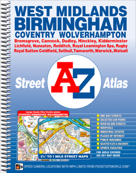 Spiral-bound West Midlands A-Z Street Atlas (Spiral) Book
