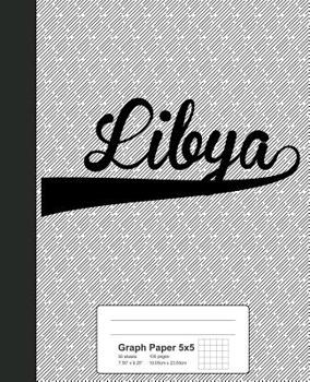 Paperback Graph Paper 5x5: LIBYA Notebook Book