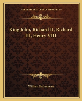 Paperback King John, Richard II, Richard III, Henry VIII Book