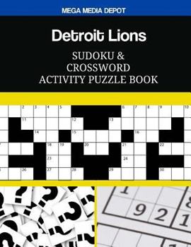 Paperback Detroit Lions Sudoku and Crossword Activity Puzzle Book