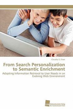 Paperback From Search Personalization to Semantic Enrichment [German] Book