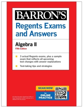 Paperback Regents Exams and Answers: Algebra II, Fifth Edition (Barron's New York Regents) Book