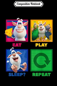 Composition Notebook: Booba Eat Play Sleep Repeat Funny Friendship For Boys Girls  Journal/Notebook Blank Lined Ruled 6x9 100 Pages