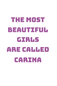 Carina Girl Woman Notebook: Graph Paper Journal 6x9 - 120 Pages