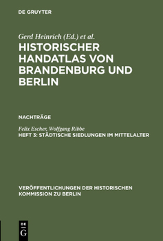 Hardcover Stadtische Siedlungen Im Mittelalter [German] Book