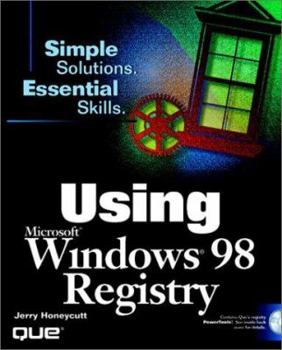 Paperback Using the Windows 98 Registry [With Contains Que's Powertools...] Book