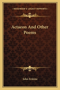 Paperback Actaeon And Other Poems Book