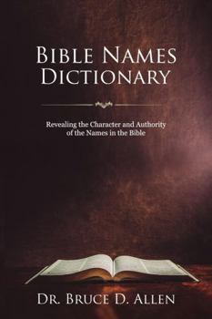 Paperback Bible Names Dictionary Book