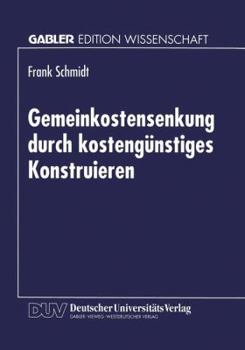 Paperback Gemeinkostensenkung Durch Kostengünstiges Konstruieren [German] Book