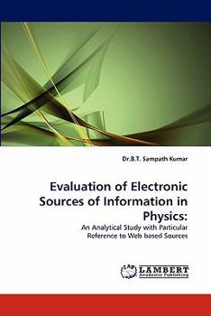 Paperback Evaluation of Electronic Sources of Information in Physics Book