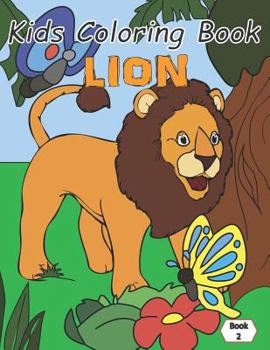 Paperback Kids Coloring Book: Lion Book